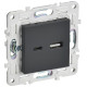 Розетка USB A+C 18Вт SKANDY SK-R13G графит IEK SK-U22-018-K53