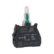 Блок световой OptiSignal D22 A45-SB-VB6 син. 24 В AC/DC с защитой от наводок ZBVB6 КЭАЗ 362248