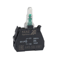 Блок световой OptiSignal D22 A45-SB-VM5 желт. 110-230 В AC/DC с защитой от наводок ZBVM5 КЭАЗ 362252