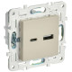 Розетка USB A+C 3.1А SKANDY SK-R14B беж. IEK SK-U22-D31-K10