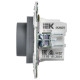 Термостат электронный SKANDY SK-T01Gr с индикацией сер. IEK SK-RT11-K03