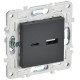 Розетка USB A+C 3.1А SKANDY SK-R14T титан IEK SK-U22-D31-K48