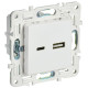 Розетка USB A+C 3.1А SKANDY SK-R14W арктич. бел. IEK SK-U22-D31-K01