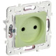 Розетка SKANDY 10А без заземл. без защ. шторок SK-R02G мятный IEK SK-R10-10-K06