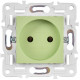Розетка SKANDY 10А без заземл. без защ. шторок SK-R02G мятный IEK SK-R10-10-K06