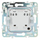 Розетка SKANDY 10А без заземл. без защ. шторок SK-R02Gr сер. IEK SK-R10-10-K03