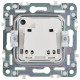Розетка SKANDY 10А без заземл. без защ. шторок SK-R02N никель IEK SK-R10-10-K50