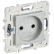 Розетка SKANDY 10А без заземл. без защ. шторок SK-R02S серебр. IEK SK-R10-10-K23