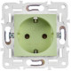 Розетка SKANDY 16А с заземл. без защ. шторок SK-R05G мятный IEK SK-R11-16-K06