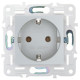 Розетка SKANDY 16А с заземл. без защ. шторок SK-R05S серебр. IEK SK-R11-16-K23