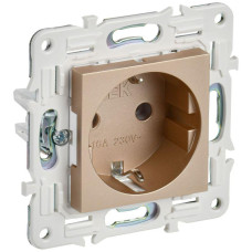 Розетка SKANDY 16А с заземл. без защ. шторок SK-R05Sa песочн. IEK SK-R11-16-K98