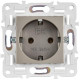 Розетка SKANDY 16А с заземл. без защ. шторок SK-R05Sh шампань IEK SK-R11-16-K37