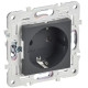 Розетка SKANDY 16А с заземл. без защ. шторок SK-R05T титан IEK SK-R11-16-K48