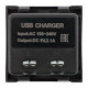 Розетка USB 2-м A+C 2.1А без индикатора черн. матов. EKF E2MR2B-21USB-10-AC