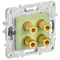 Аудиорозетка 4-м SKANDY SK-A01G мятный IEK SK-S40-K06
