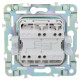 Выключатель перекрестный 1-кл. SKANDY 10А SK-V03Bl черн. IEK SK-V13-0-10-K02