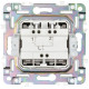 Выключатель 2-кл. SKANDY 10А SK-V04N никель IEK SK-V20-0-10-K50