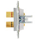 Аудиорозетка 4-м SKANDY SK-A01N никель IEK SK-S40-K50