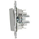 Выключатель 1-кл. SKANDY 10А SK-V01N никель IEK SK-V10-0-10-K50