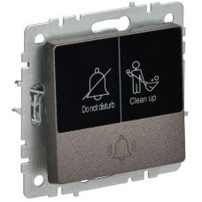 Кнопка звонка BRITE 10А ВС10-1-9-БрТБ для отелей с индик. механизм бронза IEK BR-V14-2-10-K45