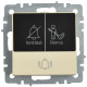 Кнопка звонка BRITE 10А ВС10-1-9-БрКр для отелей с индик. механизм беж. IEK BR-V14-2-10-K10