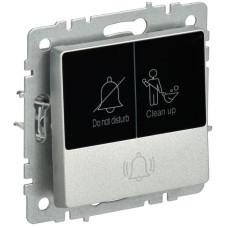 Кнопка звонка BRITE 10А ВС10-1-9-БрА для отелей с индик. механизм алюм. IEK BR-V14-2-10-K47