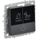 Кнопка звонка BRITE 10А ВС10-1-9-БрГ для отелей с индик. механизм графит IEK BR-V14-2-10-K53