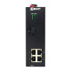 Коммутатор управляемый промышленный уровня L2 ML2-1GX/SFP-4GTP 1 порт 1000Base-X SFP 4 порта 10/100/1000Base-T(X) RJ45 c PoE монтаж на DIN-рейку TSX EKF TSX-ML2-1GX/SFP-4GTP