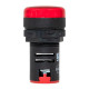 Матрица светодиодная AD16-22HS 220-400 В AC/DC красн. EKF ledm-ad16-r-230acdc