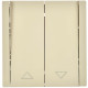 Выключатель жалюзи СП FORTE&PIANO 10А FP411 ваниль IEK FP-V15-0-10-1-K10
