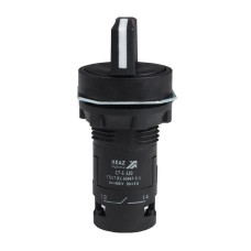 Переключатель 3 положения OptiSignal Compact D22 С7-S-320 черн. 2НО XB7ND33 КЭАЗ 362138