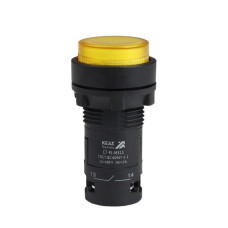 Кнопка с подсветкой OptiSignal Compact D22 С7-PL-M510 желт. 1НО 230В AC XB7NW35M1 КЭАЗ 362102