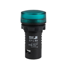 Лампа светодиодная OptiSignal Compact D22 С7-L-B3 зел. 24В AC/DC XB7EV03BP КЭАЗ 362149