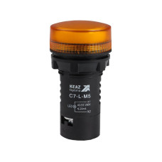 Лампа светодиодная OptiSignal Compact D22 С7-L-M5 желт. 230В AC/DC XB7EV05MP КЭАЗ 362161