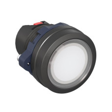 Головка кнопки плоская прозрачная с фиксацией бел. DKC M22P-FLLWP