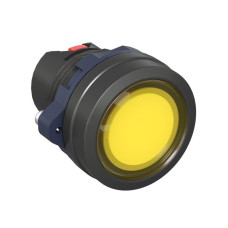 Головка кнопки плоская прозрачная с фиксацией желт. DKC M22P-FLLYP