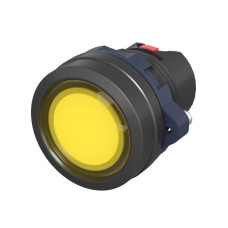 Головка кнопки плоская прозрачная без фиксации желт. DKC M22P-FMLYP
