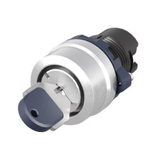 Головка переключателя с ключом на 2 положения с возвратом стандартная ручка алюм. черн. DKC M22S-KM2A