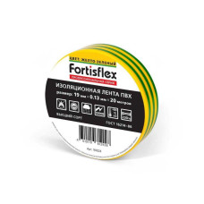 Изолента ПВХ 19х0.13х20 желт./зел. Fortisflex 90824