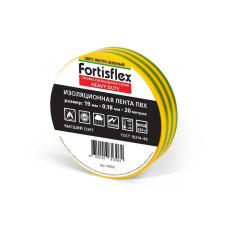 Изолента ПВХ Heavy Duty 19х0.18х20 желт./зел. Fortisflex 90823