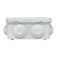 Коробка уравнивания потенциалов КУП-030-031 85х85х40 IP55 с крышкой наружн. для прямого монтажа 8 мембр. вводов сер. EKF plc-kmr-030-031-g