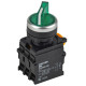 Переключатель 2 полож. 1НО+1НЗ с подсветкой зел. MASTER IEK MI-SW60-11XD-3-14-2-K06