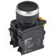 Кнопка d22мм 1НО+1НЗ MASTER черн. IEK MI-BT60-11-3-22-K02