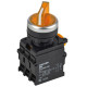 Переключатель 2 полож. 1НО+1НЗ с подсветкой желт. MASTER IEK MI-SW60-11XD-3-14-2-K05