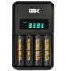 Устройство зарядное NiMH/CD 1-4 AA/AAA авто 1800мА LCD IEK ABC11-4-4-ACO-A-180-LCD