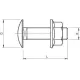 Комплект креплений M6х12 FRSB 6х12 F (болт с плоской головкой + комб. гайка) OBO 6406122