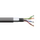 Кабель витая пара F/UTP кат.5E 4 пары 24 AWG solid внешн. LDPE черн. TERACOM PRO PRO EKF TRP-5EFTP-04PE-BK-OUT3