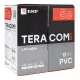Кабель витая пара U/UTP кат.5E 4 пары 24 AWG solid PVC сер. TERACOM PRO PRO EKF TRP-5EUTP-04PVC-GY-IN3