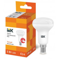 Лампа светодиодная Eco R50 5Вт 3000К тепл. бел. E14 450лм 230-240В IEK LLE-R50-5-230-30-E14