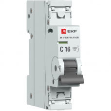 Выключатель автоматический модульный 1п C 16А 6кА ВА 47-63N PROxima EKF M636116C